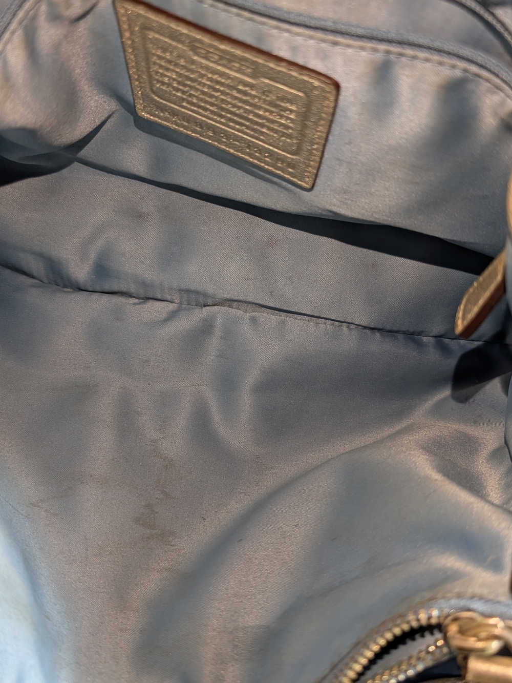 Coach Penelope Denim Satchel - Picture 6 of 9